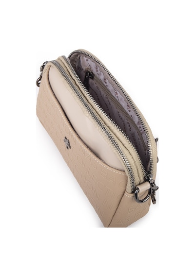 Nas Bag Kadın Mini Şık Çapraz Çanta Kum Gofraj