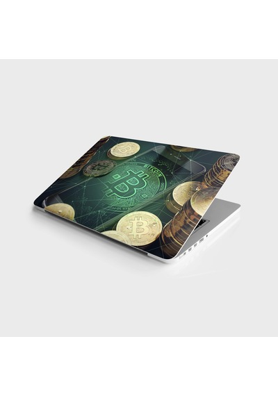 Laptop Sticker Notebook Pc Kaplama Etiketi Bitcoin-b