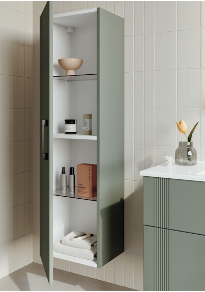 Orka Bari 65 Cm Mat Yeşil Banyo Dolabı Takımı Ve Boy Dolabı Mat Yeşil