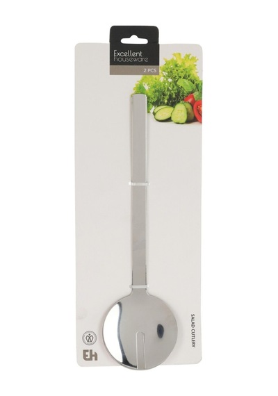 Excellent Houseware Paslanmaz Çelik Salata Servis - 4 Adet Tarı