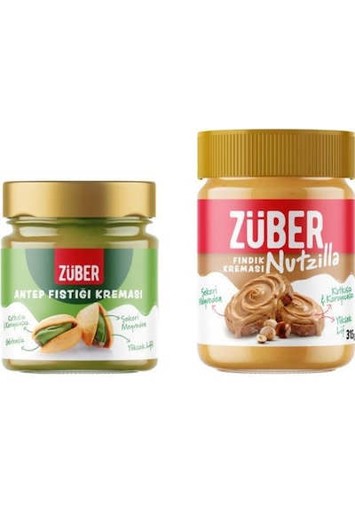 Nutzilla Fındık Kreması 315g X 1 Adet Yeni + Antep Fıstığı Kreması 200g X 1 Adet