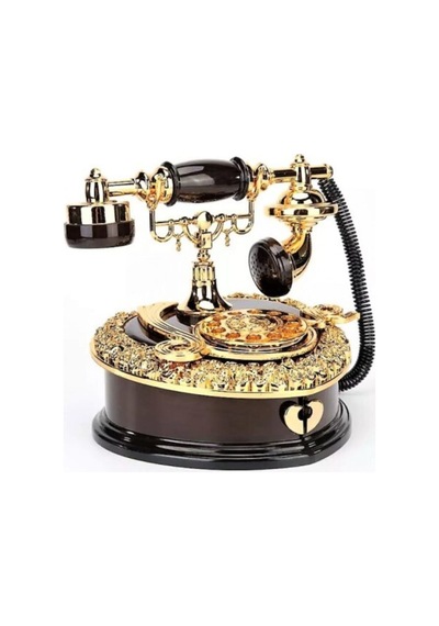 Telefon Müzik Kutusu Mücevherlik Takı Kutusu Siyah