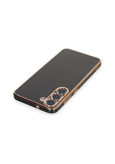 Gld-spt- Newface Samsung Uyumlu Galaxy S23 Plus Kılıf Volet Silikon - Siyah