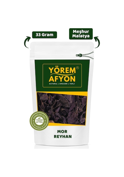 Meşhur Malatya Yüksek Aromalı Güneşte Kurusu Mor Reyhan, Yabani Fesleğen Ocimum Tenuiflorum 33gr