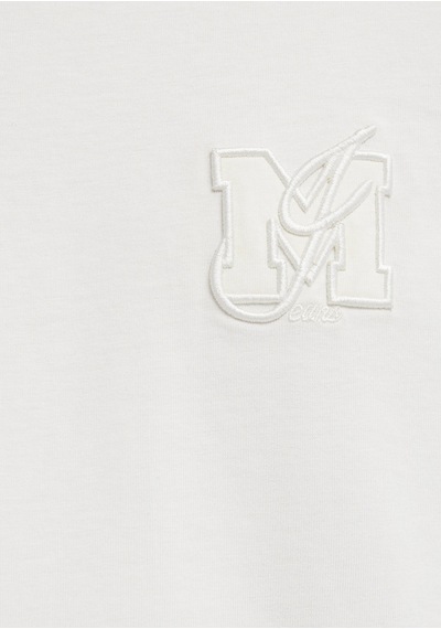 Mavi - Mj Logo Detaylı Ekru Tişört 0612885-70057