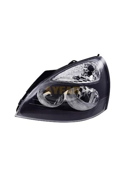 Renault Clio 2 Sağ Ön Far Siyah Çerçeveli 2001-2005 Manuel N11.2316