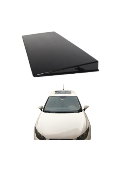 Parlak Siyah Yalancı Çakma Sahte Sunroof Tavan Rüzgarlığı Arkası