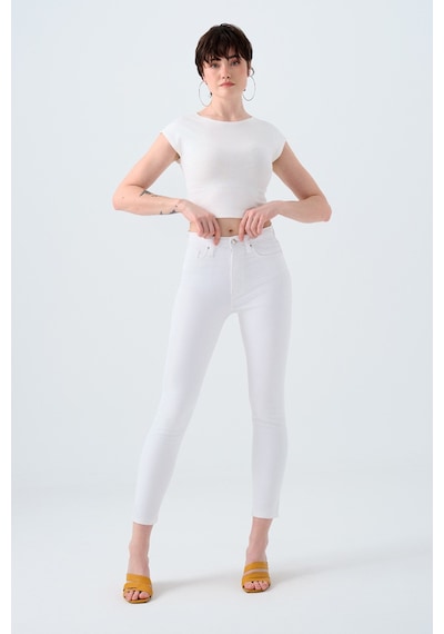 Loft Natalie Julia White Kadın Pantolon Beyaz