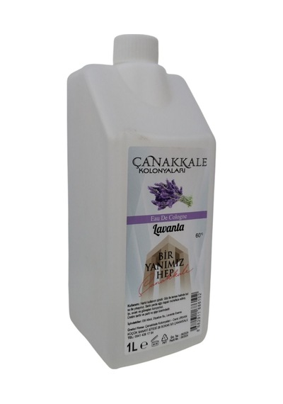 Çanakkale Kolonyaları 60 Derece Lavanta Kolonyası Şeffaf 1 L