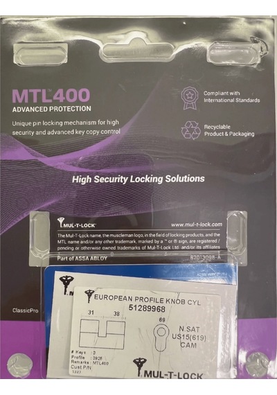 Mul-t-lock Mtl 400 Tokmaklı Tuzaklı Bilyalı Kapı Kilidi 69 Mm