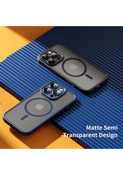 Rock Apple Uyumlu iPhone 16 Pro Max Anti-drop Lens Korumalı Magsafe Kılıf Çok Renkli