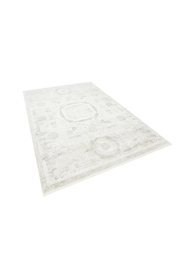 Salon Halısı Viskon Bambu Dokuma Halı Yumuşak Dokulu Modern Sık Dokuma Aura 2841 Gri