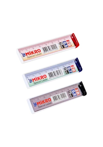 Mikro Cetvelli 2B Kalem Ucu 75 MM Seçenekli