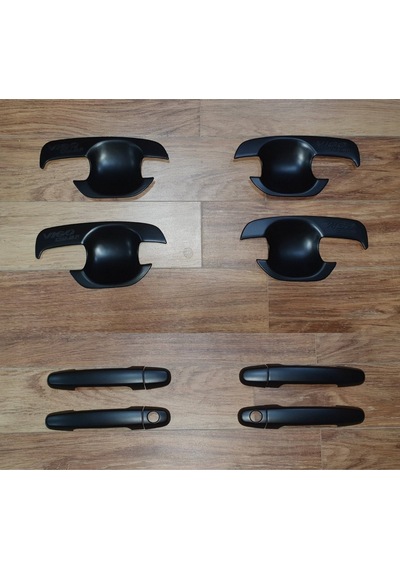 Ducki Toyota Uyumlu Hilux Vigo 2012-2015 Kapı Kol Set Siyah