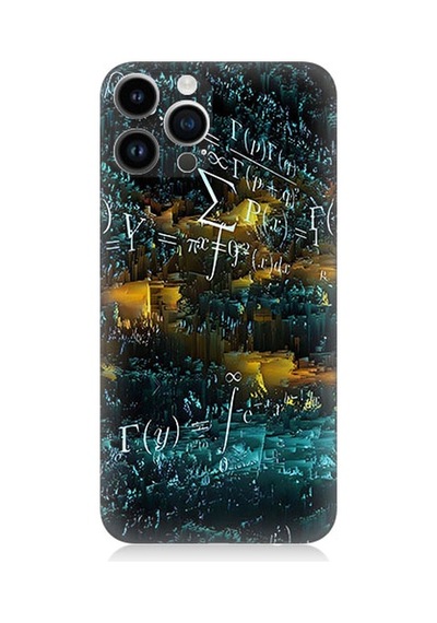 Apple Uyumlu iPhone 14 Pro  Matematik Formülleri Desenli Silikon Kılıf