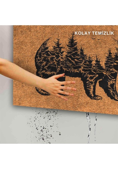 Dekoratif Kapı Önü Paspası - Kaymaz Taban 32 Çok Renkli