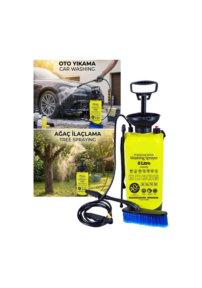 Elektriksiz Basınçlı Oto Yıkama Makinesi 8 Litre İlaçlama Pompası İlaç Pompası İlaçlama Makinesi Pompası