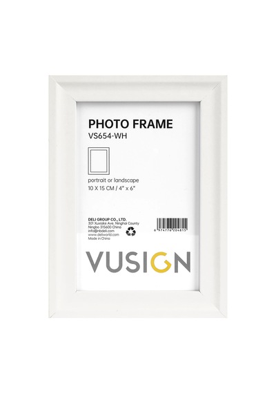 Vusıgn Vs655-wh Mdf Fotoğraf Çerçevesi 13x18 Cm Beyaz Kabartmalı Çerçeve Masaüstü Ve Duvar Askılı