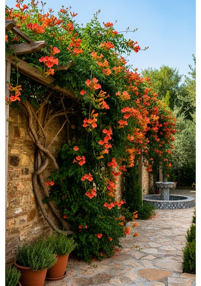 Acem Borusu Tüplü Campsis Radicans