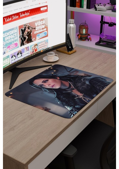 Witcher 3 Kaymaz Dikişli Kauçuk Oyuncu Mousepad V3 - 48x40 Xl Gaming Mouse Pad Fare Altlığı