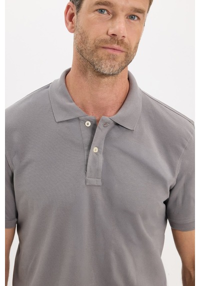 Tudors Erkek Slim Fit Dar Kesim Premium Seri %100 Pamuk Yumuşak Dokulu Merserize Gri Polo Yaka Tişört-50942 Tudors Erkek Slim Fit Dar Kesim Premium Seri %100 Pamuk Yumuşak Dokulu Merserize Gri Polo Yaka Tişört-50942