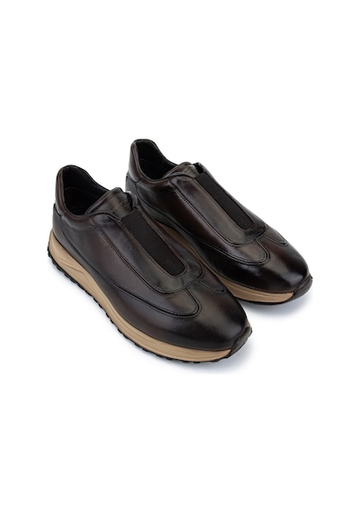 Tamer Tanca Erkek Hakiki Deri Kahverengi Sneakers & Spor Ayakkabı 771 88124 Erk Ayk Y26 Kahve Dr