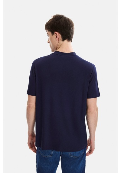 Back And Bond Lacivert Regular Fit Bisiklet Yaka Tişört Çok Renkli