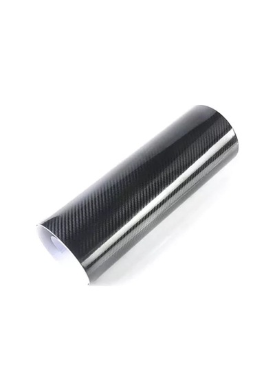 Hava Kanallı Koruma Tabakalı 5d Karbon Kaplama Folyosu Parlak Siyah 152 X 50 Cm