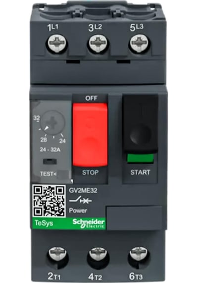 Schneider TeSys 24-32A Motor Koruma Şalteri - GV2ME32