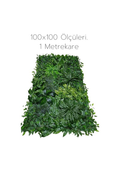 1 Metrekare Dikey Bahçe Yeşil Tema