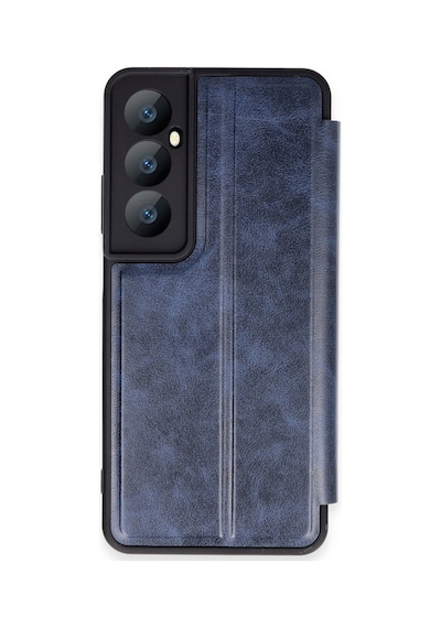 Realme C65 Kılıf Flip Cover - Lacivert Bz8683140767976