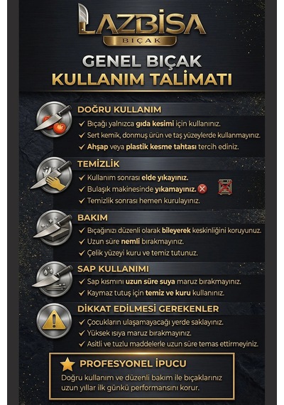 İncisive Serisi Çantalı 7 Li Mutfak Gastronomi Bıçak Seti Mft-690 Siyah