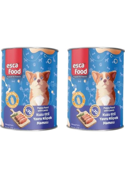 Esca Food Kuzu Etli Yavru Köpek Konserve Maması 2x415gr