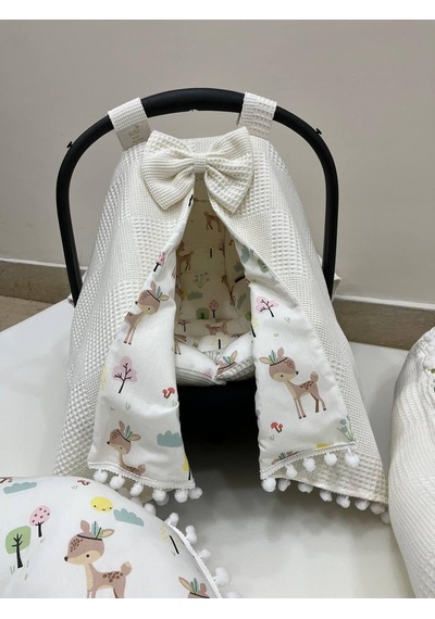 Tr Çok Amaçlı Babynest, Puset Örtüsü Ve Minderi,alt Açma Ve Battaniye, Nevresim Takımı Emzirme Minderi, Emzirme