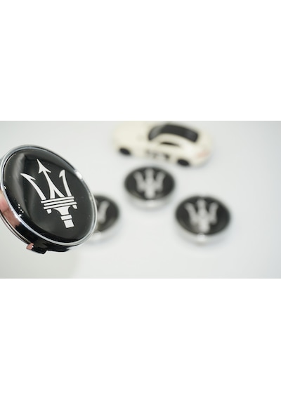Dk Tuning Maserati Siyah Jant Göbeği Kapak Seti 60mm