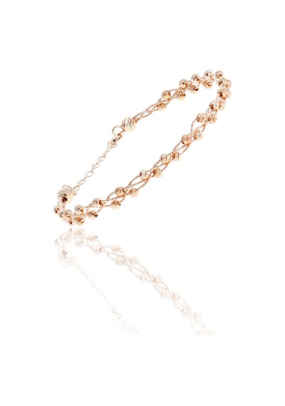 Gümüş Dorissa Rose Gümüş Bilezik Barcode Rose Gold - Gümüş