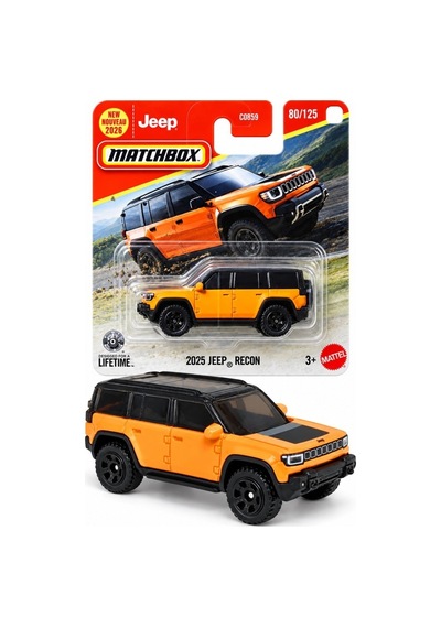 Matchbox 2025 Jeep Recon Turuncu Jhn42