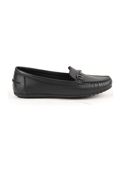 Libero L081.25701 Antik Görünümlü Metal Toka Detaylı Esnek Termo Taban Kadın Loafer Siyah