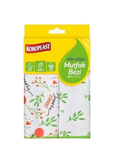Mikrofiber Mutfak Bezi 2&apos Li Set, Hızlı Kuruyan Uzun Ömürlü Mikrofiber Temizlik Bezi Seti, Yüksek Toz Ve Sıvı Emiş Gücü, Mutfak, Ofis, Ev İçin Tüy Ve Çizik Bırakmayan Temizlik Bezi 0