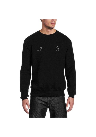 La Linea Trt Cizgi Adam Joke Baskılı Siyah Erkek Sweatshirt