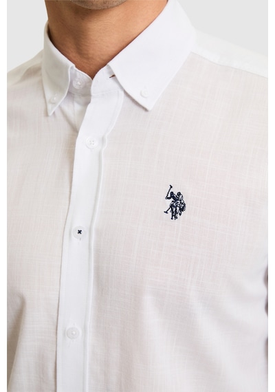 U.s. Polo Assn. Erkek Beyaz Gömlek Basic 50324660-vr013