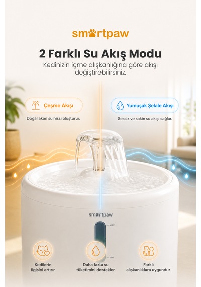 Aqua Core Kedi Su Pınarı Distribütör Garantili