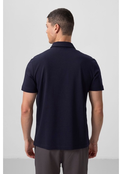 Tommylife Tommy Life Lacivert Basic Göğüs Logolu Standart Kalıp Triko Polo Yaka Erkek T-shirt - 87768 Lacivert