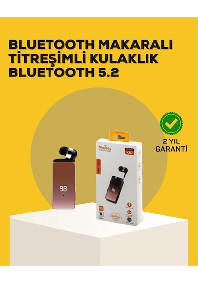 Led Ekranlı, Ses Kontrol Düğmeli Kulaklık Şarj Durumunu Ve Ses Seviyesini Anında Yönetin