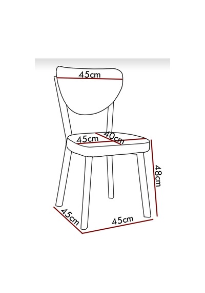 Armoni 4 Metal Sandalye Elma Sandalye Sandalye Takımı Masa Sandalye Beyaz Sandalye Sehpa Siyah