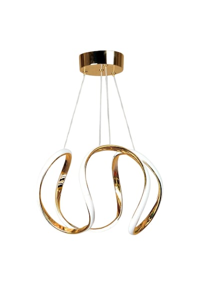 Elara Gold Led Avize Modern Salon & Oturma Odası Gold