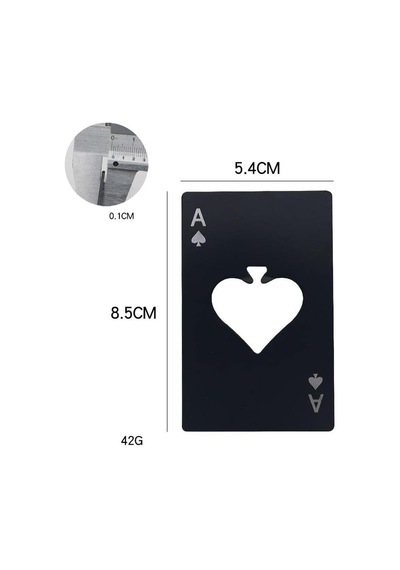 Valkyrie Poker Kart Maçı As'ı Paslanmaz Çelik Şişe Açacağı Gümüş Diğer