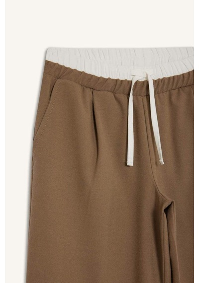 Defacto Kız Çocuk Beli Lastikli Wide Leg Pantolon G4506a825wnbg75 Bej-bg75
