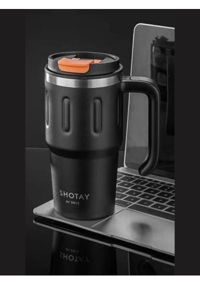 Shotay Termos Mug Matara 650 Ml Siyah Renk - Sht-st-8163 Siyah