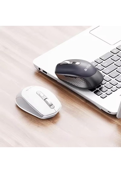 Am204 Çift Modlu Bluetooth Ve Kablosuz 1600dpı Şarj Edilebilir Optik Mouse Beyaz